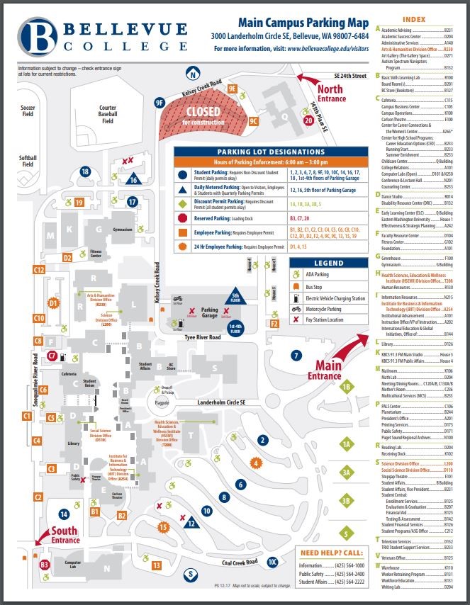 bellevue college main campus permit parking home bellevue college washington
